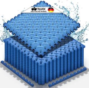 tillvex Pool-Bodenschutzfliese Bodenschutzmatte, Unterlegmatte für Pool