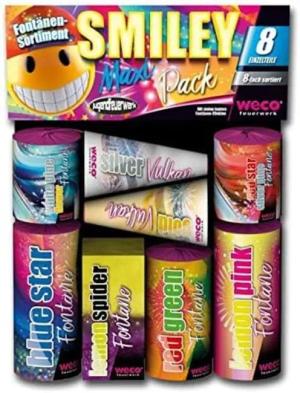 happy sparks® Geburtstagskerze Smiley Maxi Pack