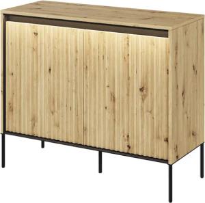 Compleo Kommode mit gerifflete Front FLORE