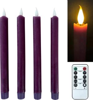 Online-Fuchs LED-Kerze 4 LED STABKERZEN im
