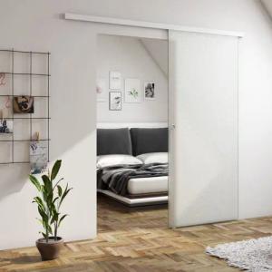 Duschparadies Schiebetür 225cm weiß matt Glasschiebetür