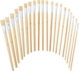 relaxdays Malpinsel Borstenpinsel 20-teiliges Set, (20-teiliges