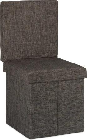 relaxdays Sitzhocker Faltbarer Sitzhocker mit Lehne,