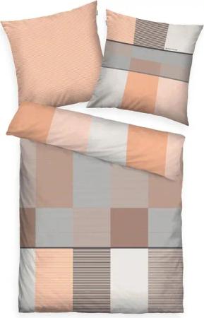TOM TAILOR Bettwäsche Satin-Wende-Bettwäsche KARO, 135x200