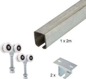ATTAS Laufschienenprofil Laufwerkset Basic-Line geteilt (Geteilte