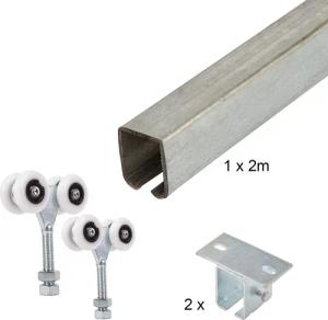 ATTAS Laufschienenprofil Laufwerkset Basic-Line geteilt (Geteilte