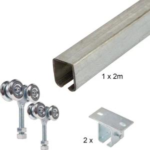 ATTAS Laufschienenprofil Laufwerkset Basic-Line geteilt (Geteilte