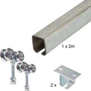 ATTAS Laufschienenprofil Laufwerkset Basic-Line geteilt (Geteilte