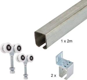 ATTAS Laufschienenprofil Laufwerkset Basic-Line geteilt (Geteilte