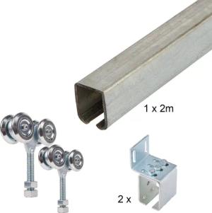 ATTAS Laufschienenprofil Laufwerkset Basic-Line geteilt (Geteilte