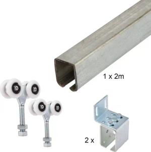 ATTAS Laufschienenprofil Laufwerkset Basic-Line geteilt (Geteilte