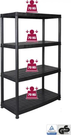 Kreher Schwerlastregal Deluxe mit 4 Böden