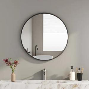 Boromal Wandspiegel Spiegel Rund Schwarz Wand