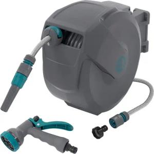 ECD Germany Schlauchaufroller Schlauchtrommel mit Arretierstop