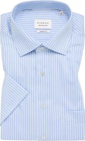MODERN FIT Hemd in hellblau gestreift