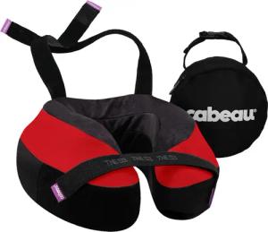 Cabeau The Neck's Evolution S3 - Nackenkissen inkl. Ohrstöpsel 25 cm (black/red/london)