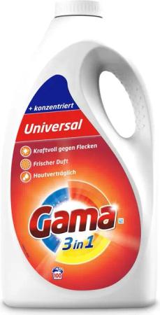GAMA Gama Flüssigwaschmittel Universal 3in1 für