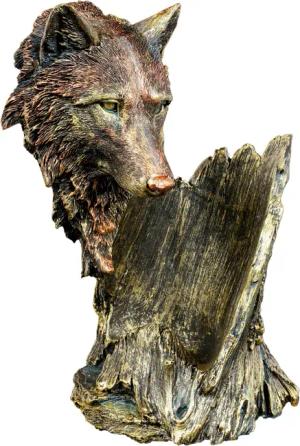 Figuren Shop GmbH Flaschenhalter Flaschenhalter Wolf
