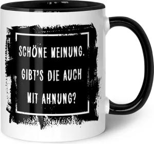 GRAVURZEILE Tasse mit Spruch - "Schöne