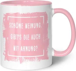 GRAVURZEILE Tasse mit Spruch - "Schöne