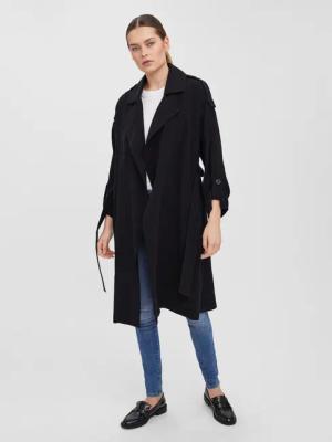 Vero Moda Tenchcoat Bella 10252979 Schwarz Relaxed Fit