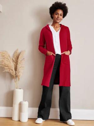 Longstrickjacke