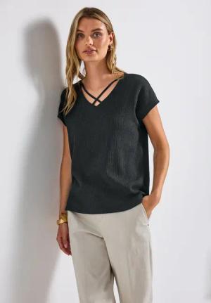 STREET ONE Shirttop, mit Struktur
