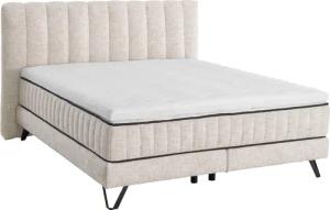 set one by Musterring Boxspringbett "Baldwin", Liegefläche 180 x 200 cm, Duo-Matratze, Kopfteil mit Steifensteppung