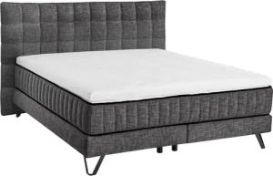 set one by Musterring Boxspringbett "Baldwin", mit Duo-Matratze, Kopfteil mit quadratischer Steppung, 180 x 200 cm