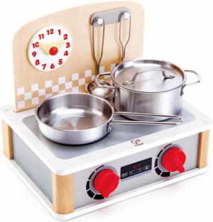 Hape Kinder-Küchenset 2-in-1 Küchen- & Grill-Set,