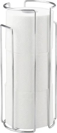 WENKO Toiletten-Ersatzrollenhalter Wandhalter, Chrom, für 3