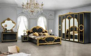 Interdesign24 Schlafzimmer-Set Donna, (6-Teilig, inkl. Spiegeltüren
