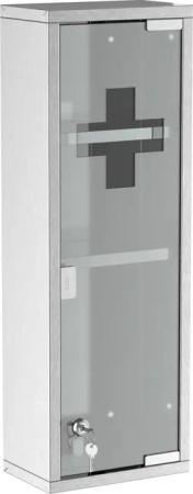 Kleankin Medizinschrank Erste-Hilfe-Schrank mit Schloss 3