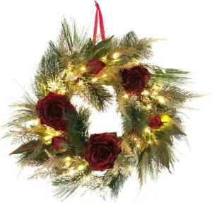 Online-Fuchs Adventskranz als Türkranz / Tischkranz