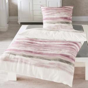 TRAUMSCHLAF Bettwäsche Wellen rosa, Seersucker, 3