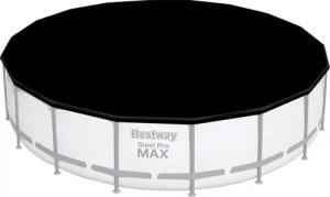 Bestway Pool-Abdeckplane Ø 555 cm, schwarz,