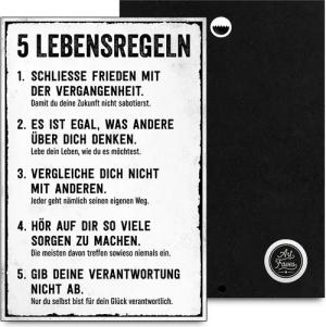 ARTFAVES Holzbild Holzschild mit Spruch -