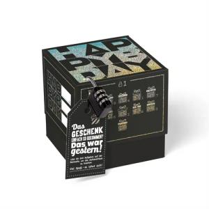 SURPRISA Geschenkbox mit Rätsel und Schloss,