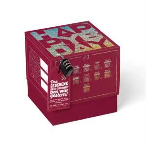 SURPRISA Geschenkbox mit Rätsel und Schloss,
