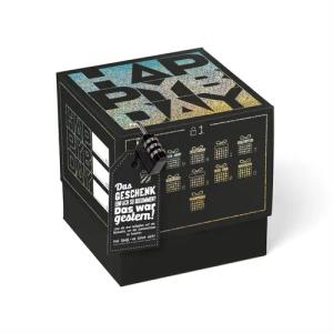 SURPRISA Geschenkbox mit Rätsel und Schloss,