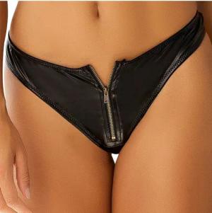 petite fleur gold String in Leder-Optik