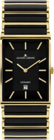 Jacques Lemans Keramikuhr York 1-1593.1G, Quarzuhr,