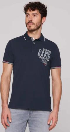 CAMP DAVID Poloshirt mit Seitenschlitze
