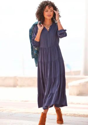 LASCANA Maxikleid mit Volants