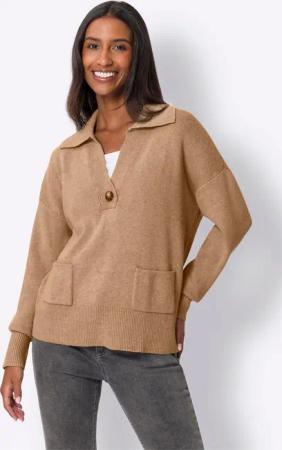 heine Strickpullover Polopullover