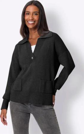heine Strickpullover Polopullover