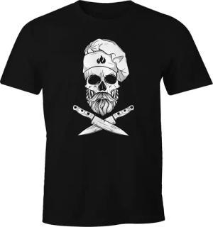 MoonWorks Print-Shirt Herren T-Shirt Grillen Koch