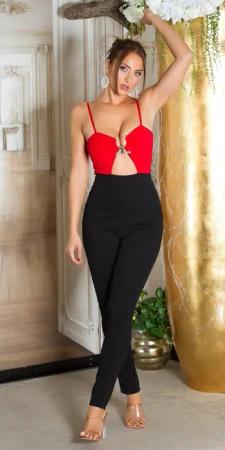 Koucla Overall Träger-Jumpsuit mit Cut-Out