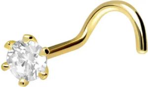 PIERCINGLINE Nasenpiercing 18 Karat Gold Nasenstecker
