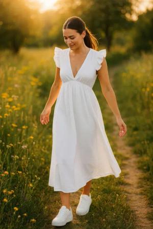 Reichstadt Sommerkleid Reichstadt Damen Musselin Sommerkleid